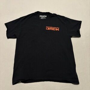 Sammurai Jack T Shirts Size L Black Short Sleeves Aku Graphic Cartoon Network‎